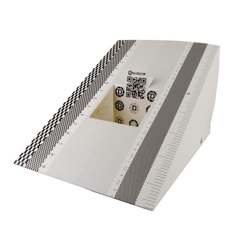 DSLRKIT 28X18cm Lens Focus Calibration Tool Alignment Ruler Folding Card (Pack of 2) - Image 1